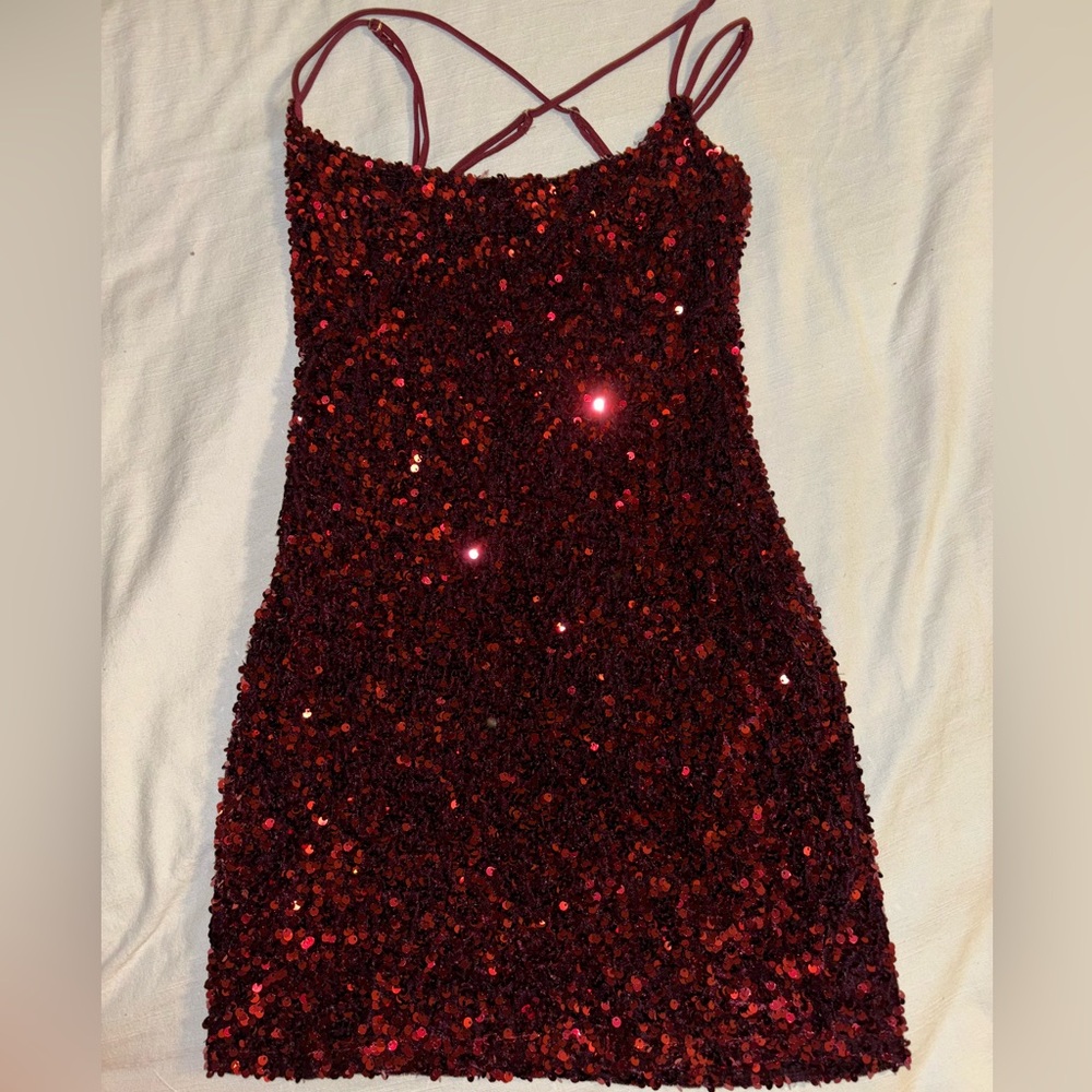 Lucy In The Sky Sequin Bodycon Dress Size S